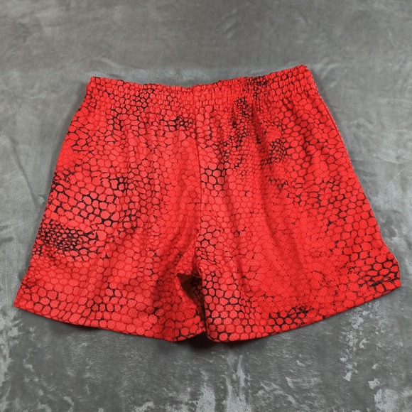 Ryoko Rain Shorts Men XL Red Black Snake Print Mesh Athletic Streetwear Tropical - Picture 2 of 10